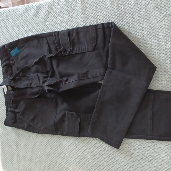 Bnwt dark navy Blue cargo skinny pants size 4 - Picture 3 of 17